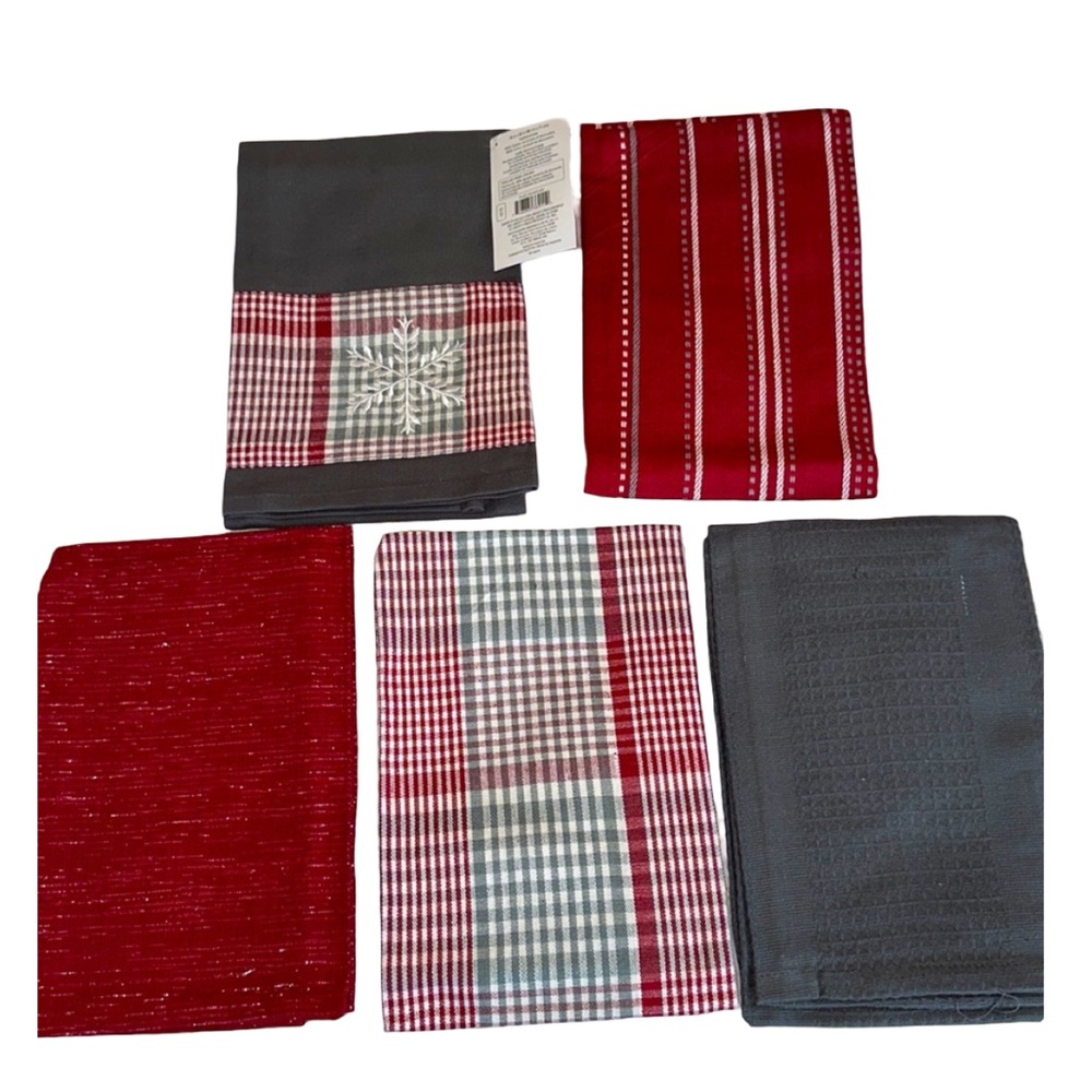 💚9N Set of 5 Kitchen Towels
